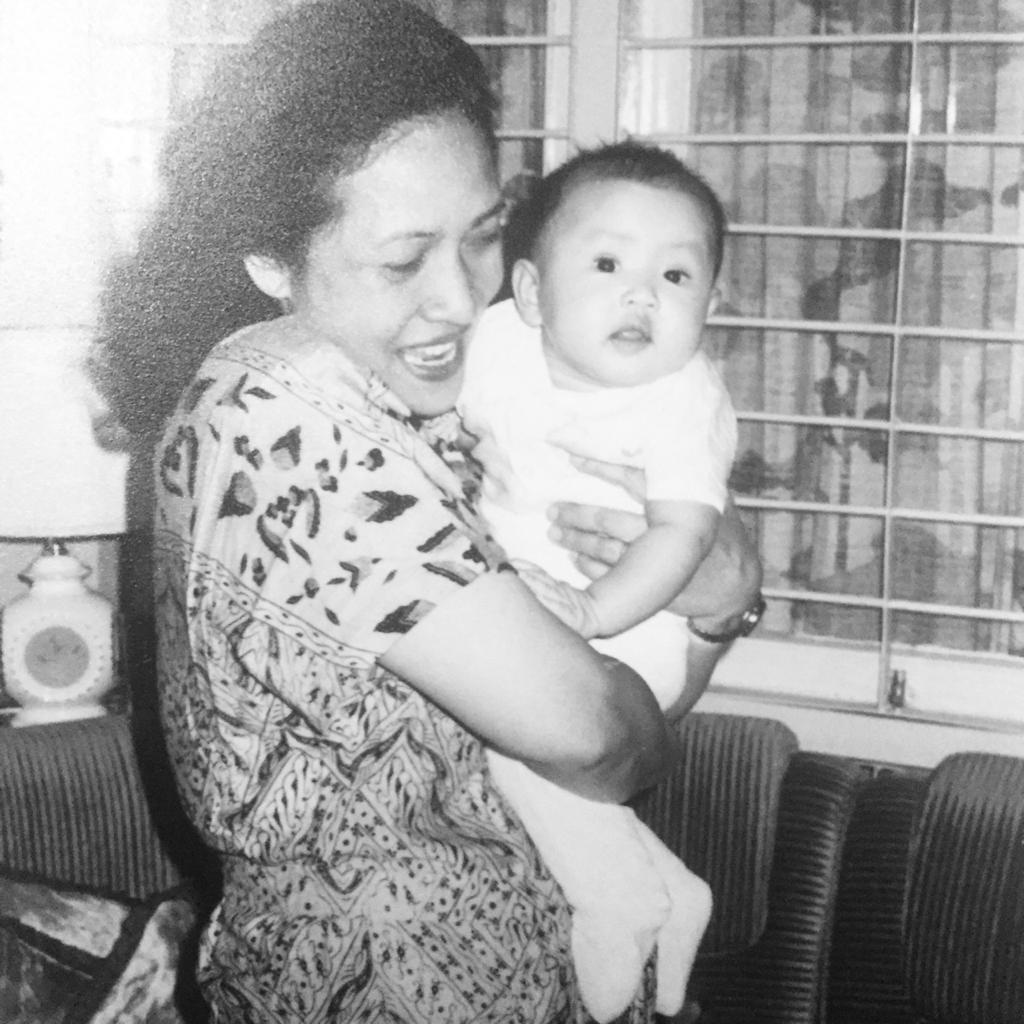 My grandmother and the little me. 